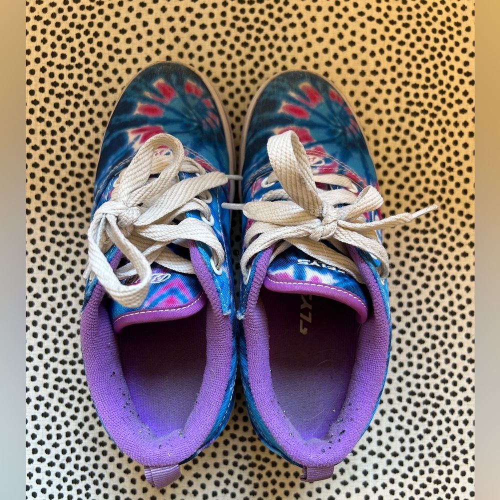 Heelys Blue and Purple Tie-Dye Kids Sneakers